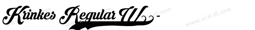 Krinkes Regular W05字体转换 Krinkes Regular W05字体转换